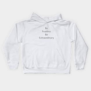 Motivational Quote 17 Kids Hoodie